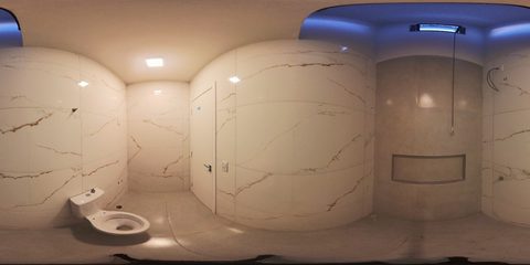 Miniatura panorâmica de Banheiro social
